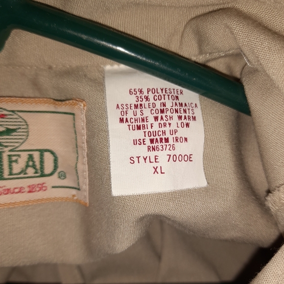 RedHead Shooting shirt, XL, long sleeves, vintage. - Picture 6 of 6